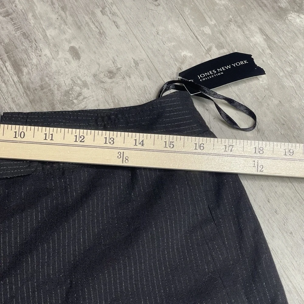 Jones New York dress pants womens size‎ 12 straight black Stretch Z-275